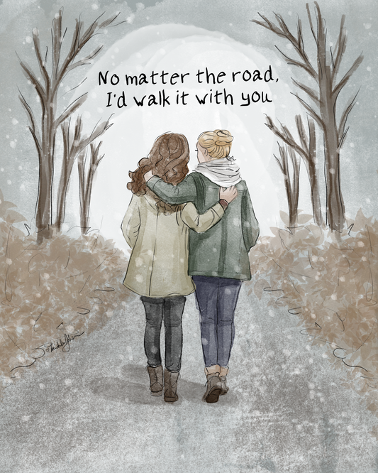 No Matter the Road | Friendship Print